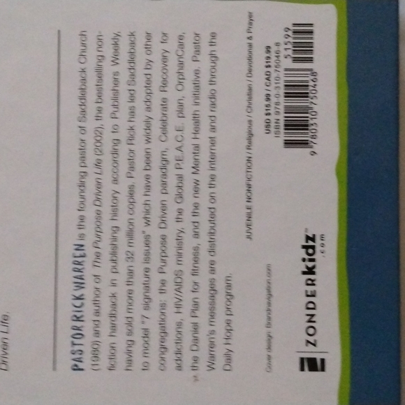 The Purpose Driven Life Devotional for Kids -- Rick Warren - Picture 3 of 8